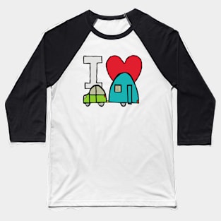 I Love Caravanning Baseball T-Shirt